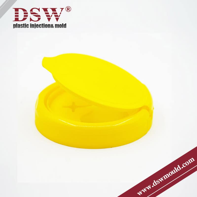 Butterfly Hinge Closure cap, bi stable butterfly hinge lid
